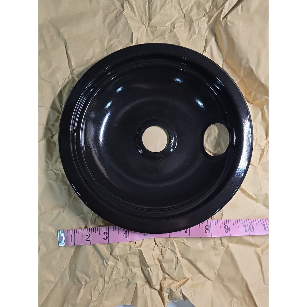 Black electric stove drip pans set of 4